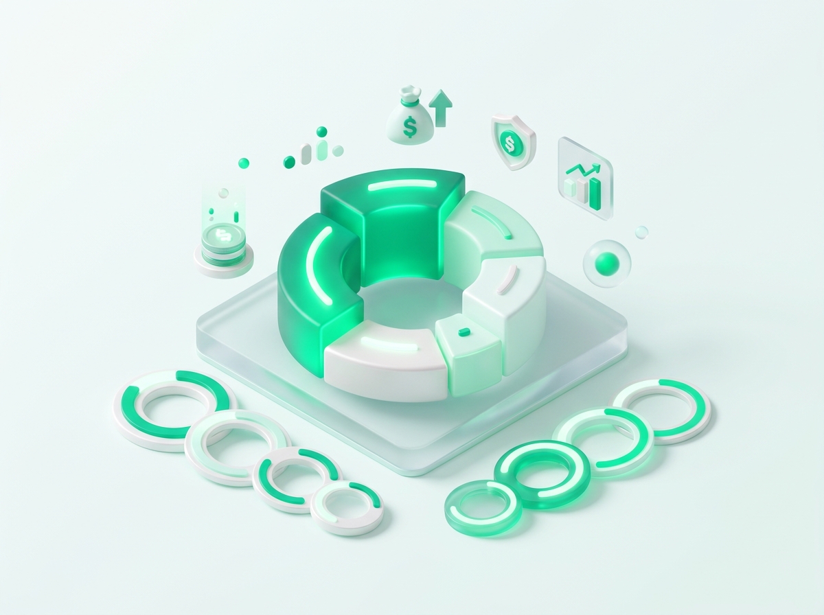 Ilustración 3D de Presupuestos