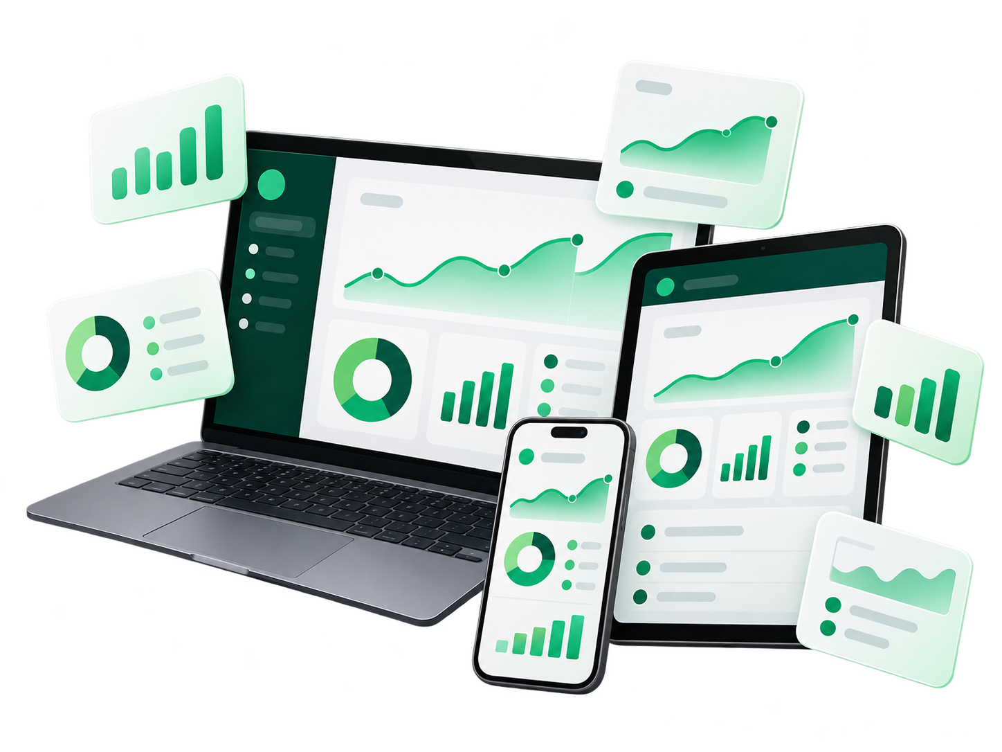 Spendly adaptado a pantallas de escritorio, tablets y dispositivos móviles a través del navegador web.